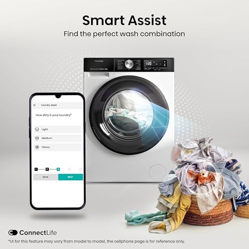 Washer Dryer 9Kg 6Kg 1400Rpm Steam Quick Wash Wifi White