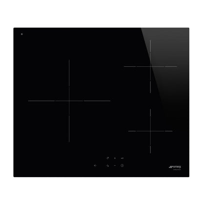 Induction Hob With 3 Heating Zones 7200W 60cm Black