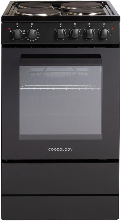 Freestanding Electric Cooker 62L 50cm Black