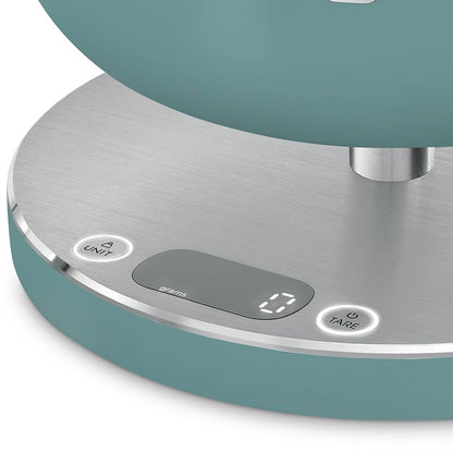 Digital Kitchen Scale 1.8L Removable Bowl 5kg Capacity Emerald Green