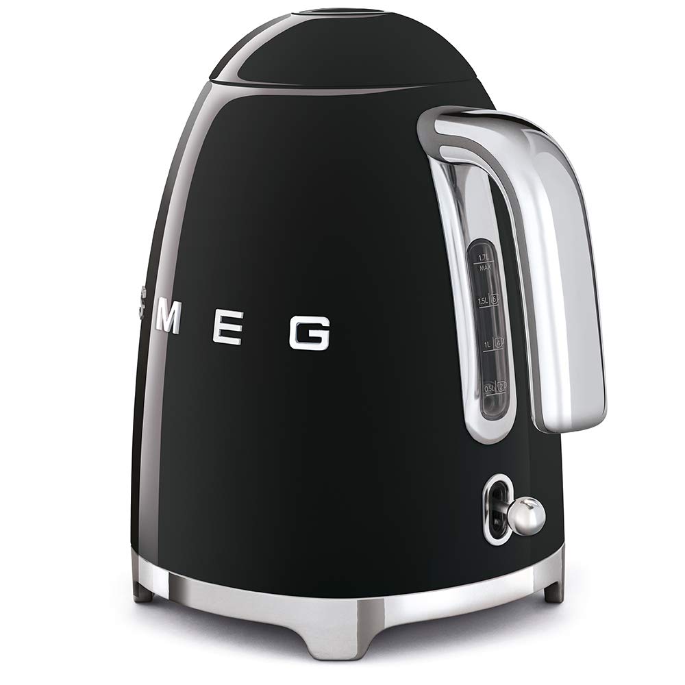 Retro Style Kettle 1.7L 3kW 360 Swivel Base Black