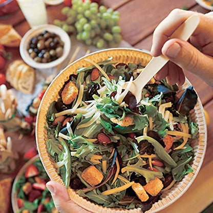 Bamboo Spoons 100 Pack 6.5in Compostable Cutlery