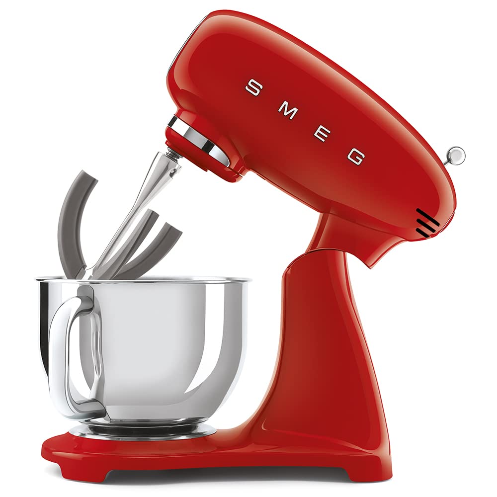 Stand Mixer 800W 4.8L 10 Speeds Planetary Action Stainless Steel Bowl Red