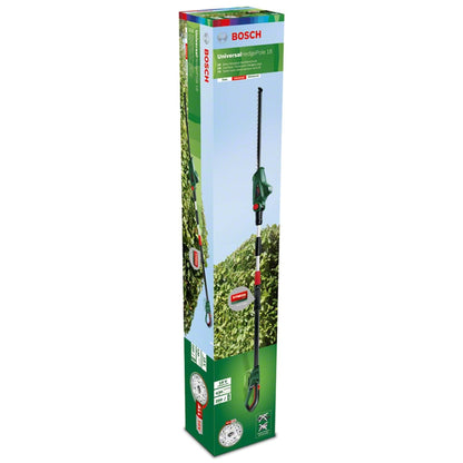 Telescopic Hedge Trimmer 18V Cordless 135° Pivoting Head Green