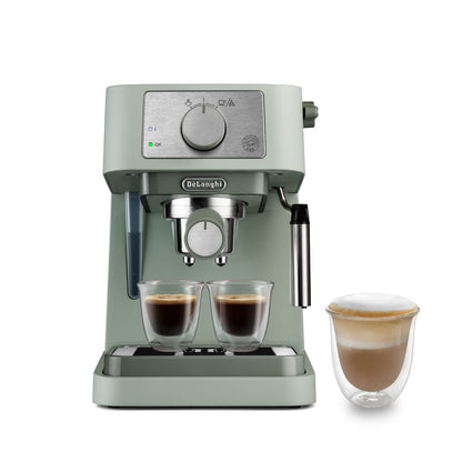 Pump Espresso Coffee Machine 15 Bar 1L Stainless Steel Black