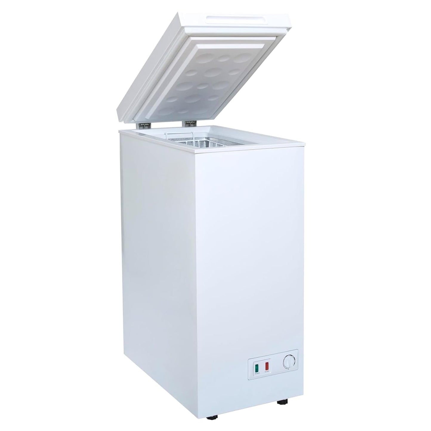 Chest Freezer 60L Slimline Compact Manual Defrost Black