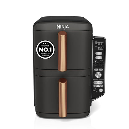 Double Stack Air Fryer 7.6L 2470W 6 Functions Black