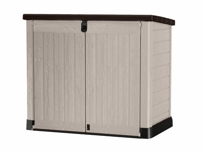 Outdoor Garden Storage Shed 57 X 32 X 48 In Grey Plastic Double Doors