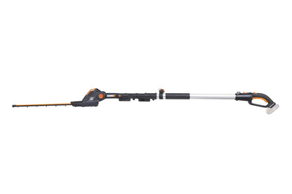 Cordless Pole Hedge Trimmer 45cm 3.2m Reach 10-Position Head Black