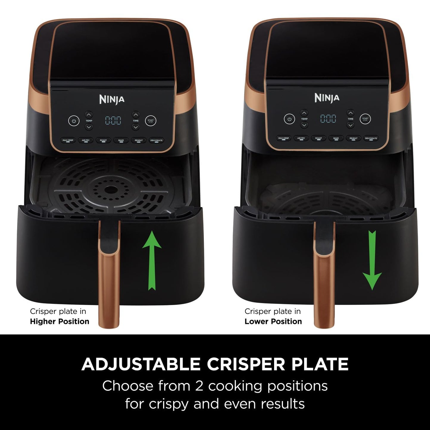 Air Fryer 6.2L 2000W 6 Functions Black/Copper