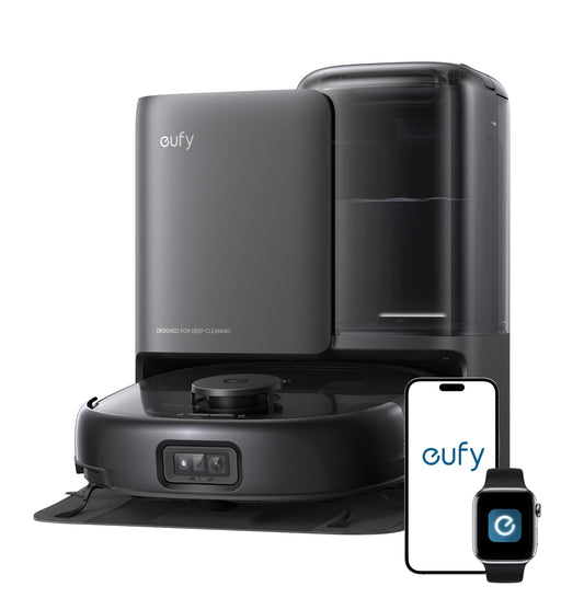Robot Vacuum And Mop 20000Pa Suction Auto-Emptying Black