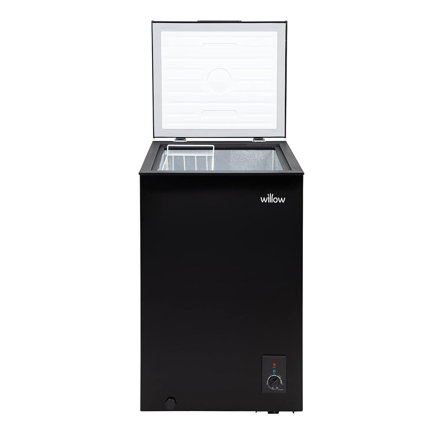 Chest Freezer 99L Removable Basket Adjustable Thermostat Black