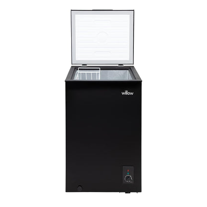 Chest Freezer 99L Removable Basket Adjustable Thermostat Black