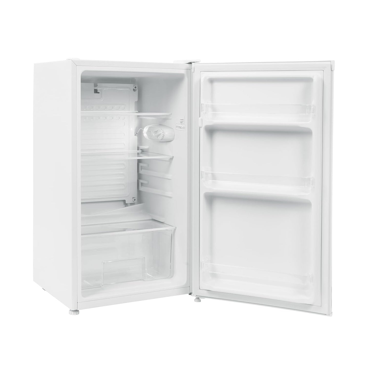 Under Counter Fridge 94L Adjustable Thermostat Reversible Door White