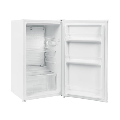 Under Counter Fridge 94L Adjustable Thermostat Reversible Door White