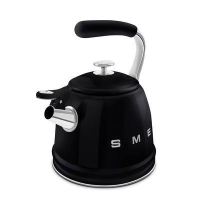 Whistling Kettle 2.3L Stainless Steel Silicone Handle Black