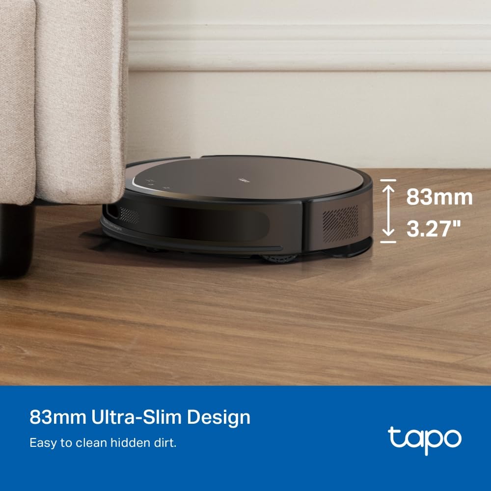 Robot Vacuum And Mop 5300Pa MagSlim LiDAR Auto-Empty Dock Black