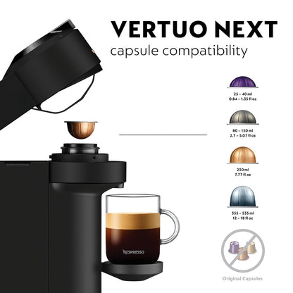 Automatic Pod Coffee Machine With One Touch Brewing 1.1L Matte Black