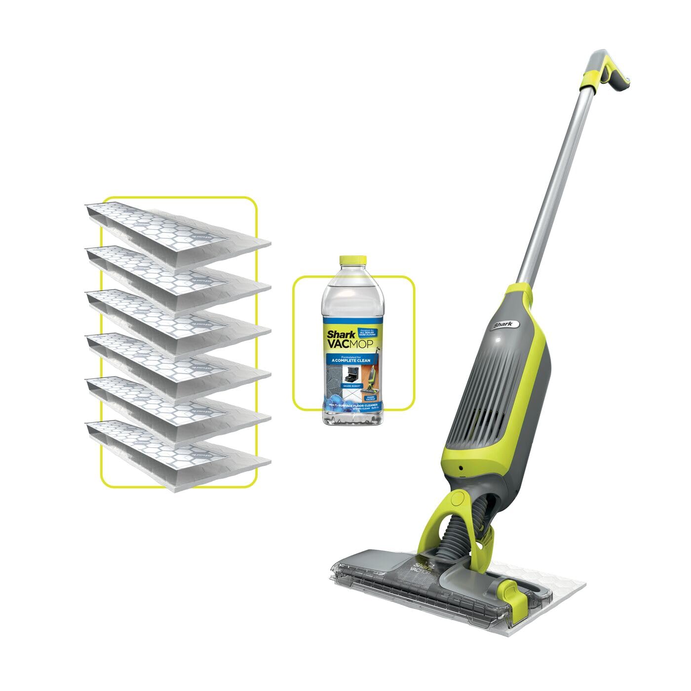 2-in-1 Cordless Hard Floor Vacuum Spray Mop Charcoal Grey
