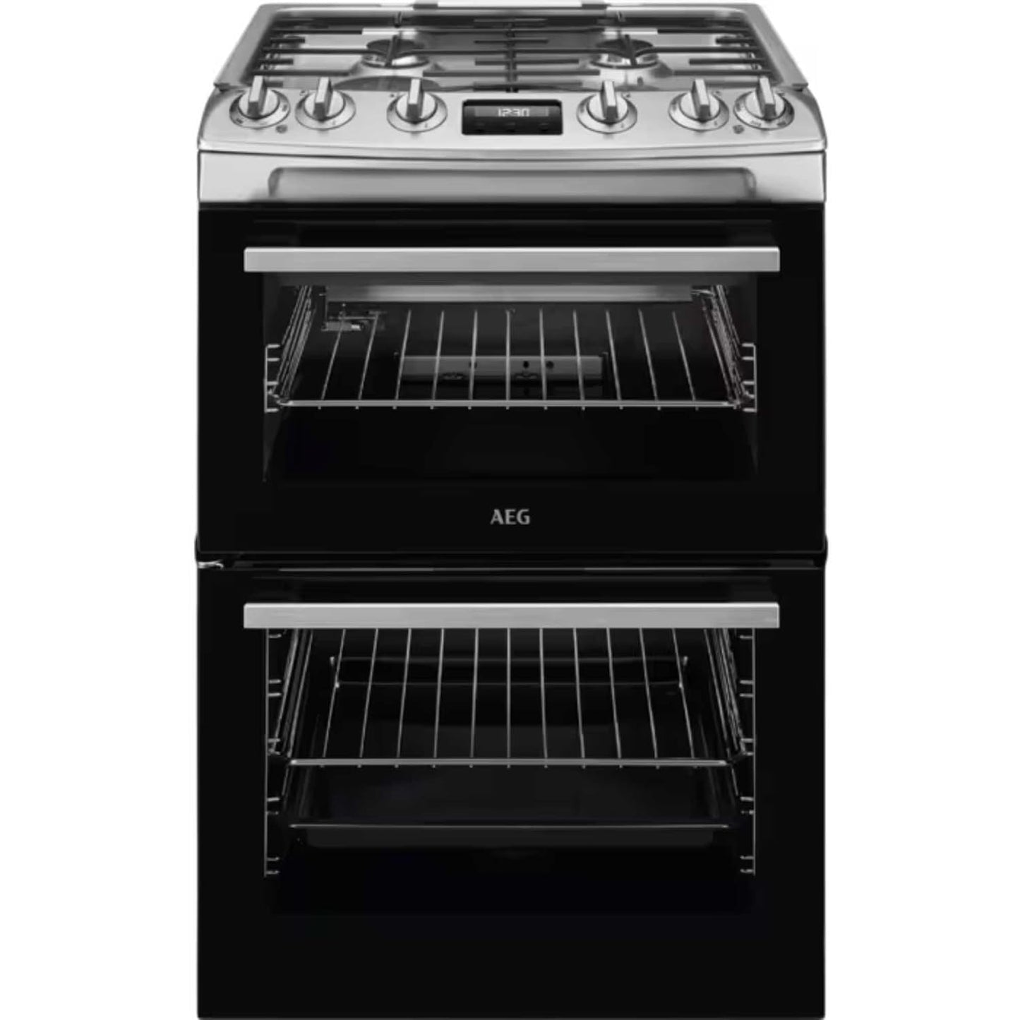 Double Oven Gas Cooker 60cm 81L Stainless Steel