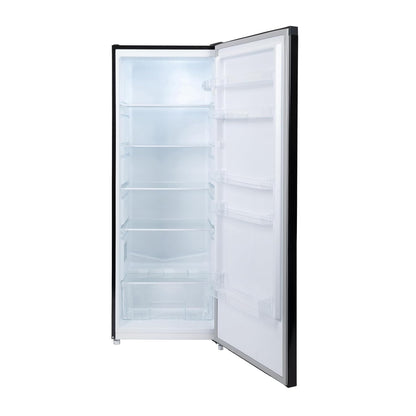 Freestanding Larder Fridge 241L 144Cm Reversible Door Mark-Proof Finish Black