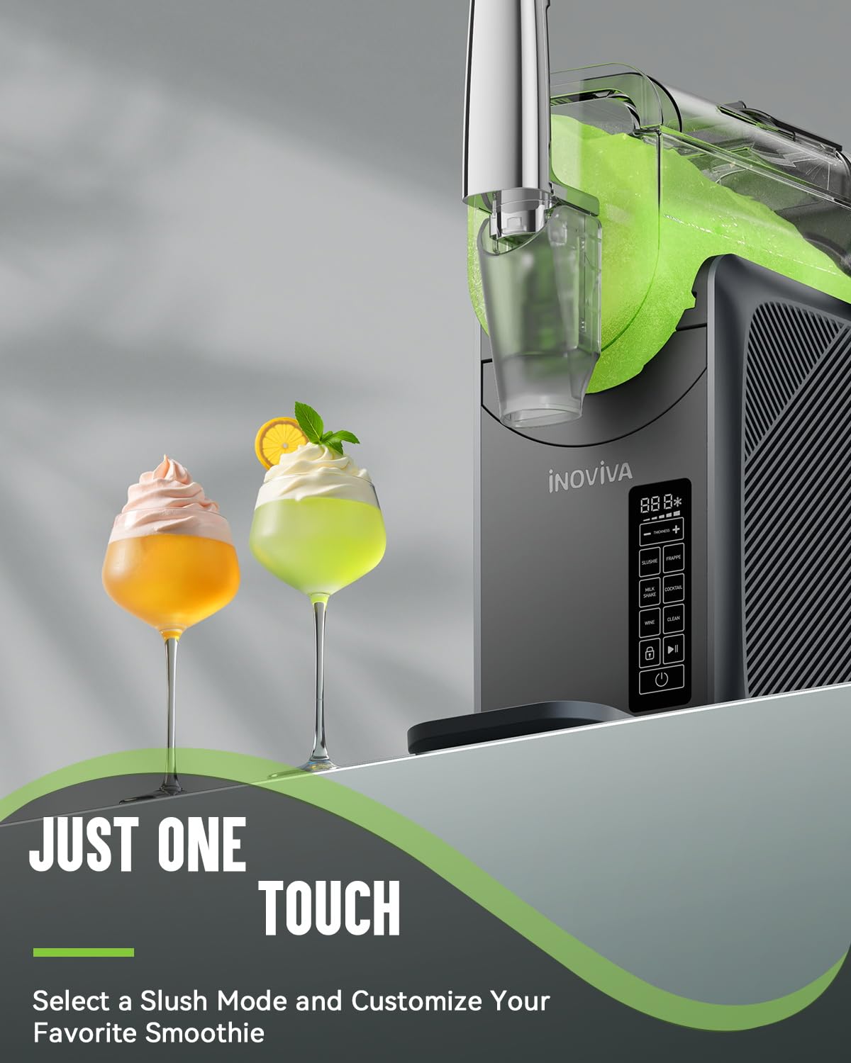 Frozen Drink Maker 2.0L 5 Preset Modes Self-Cleaning White