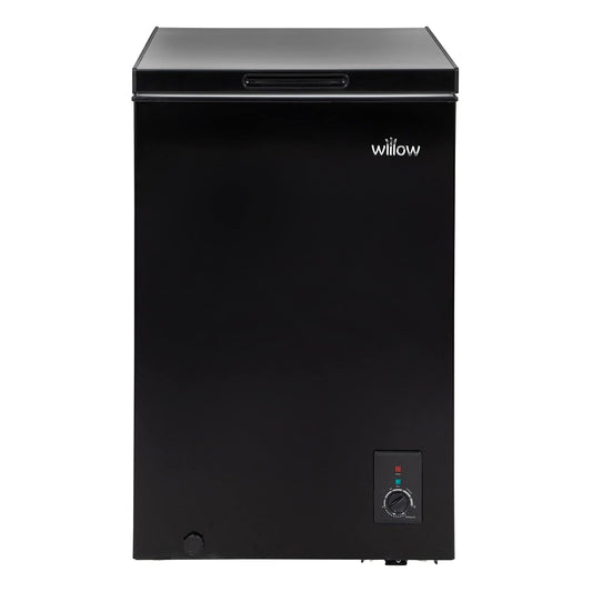 Chest Freezer 99L Removable Basket Adjustable Thermostat Black