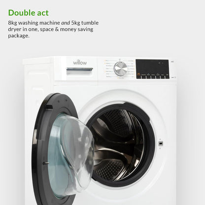 Freestanding Washer Dryer 8Kg Wash 5Kg Dry 1400Rpm White