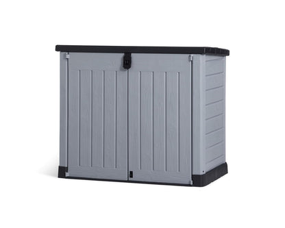 Outdoor Garden Storage Shed 57 X 32 X 48 In Grey Plastic Double Doors