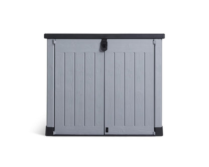 Outdoor Garden Storage Shed 57 X 32 X 48 In Grey Plastic Double Doors