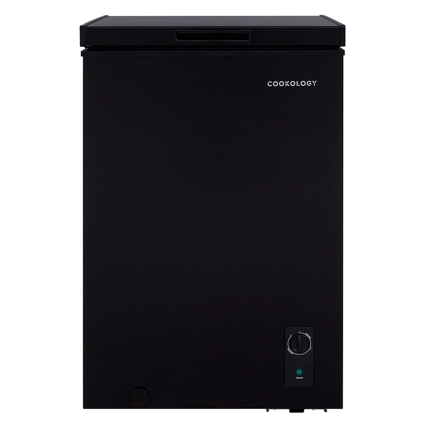 Freestanding Chest Freezer 99L Adjustable Thermostat Black