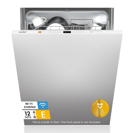 Built-In Dishwasher 12 Place Settings 8 Programs 47dB White