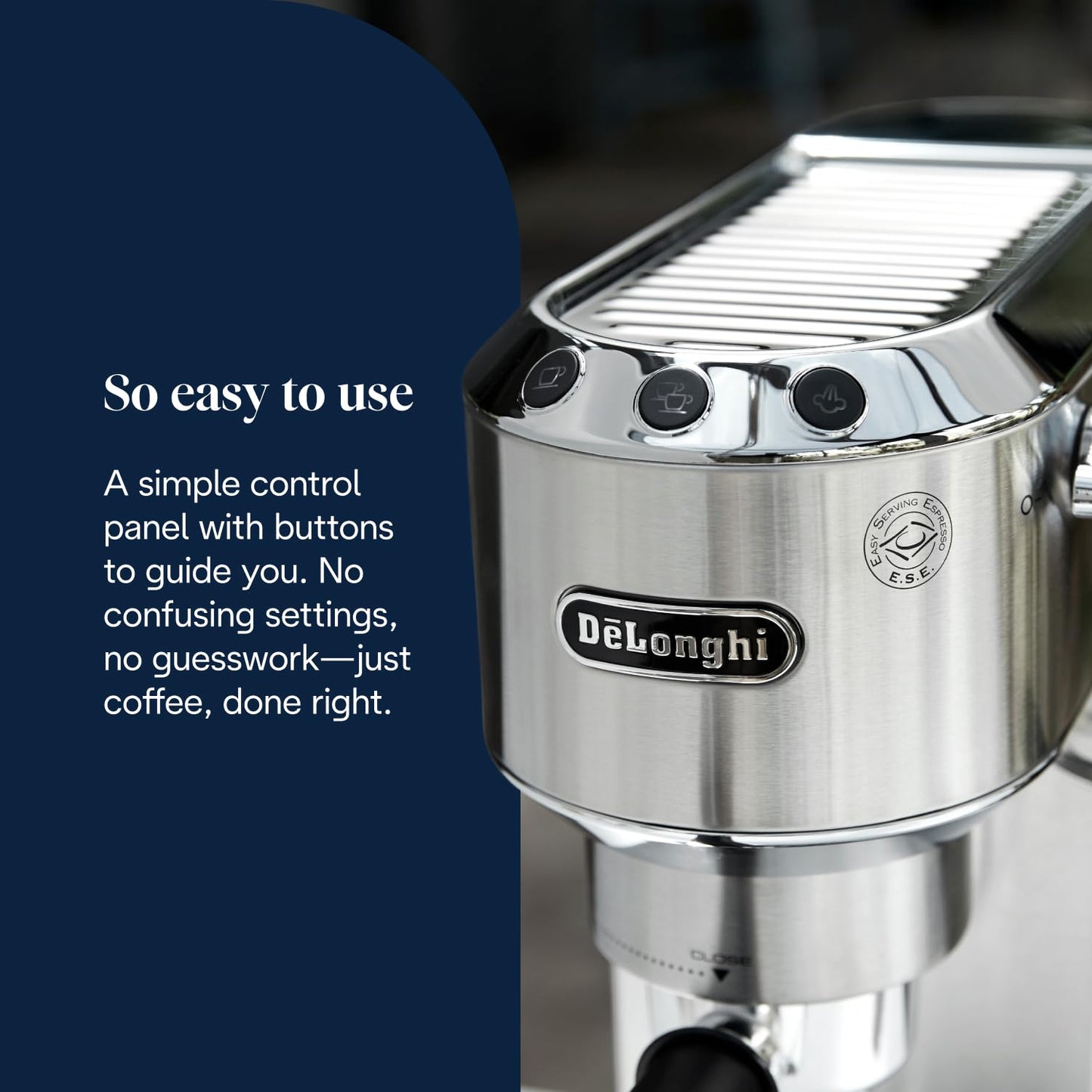 Traditional Pump Espresso Machine 15 Bar Milk Frother Silver
