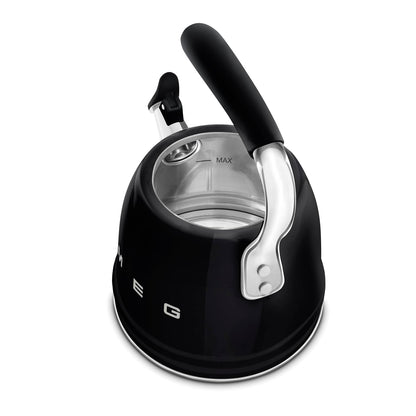Whistling Kettle 2.3L Stainless Steel Silicone Handle Black