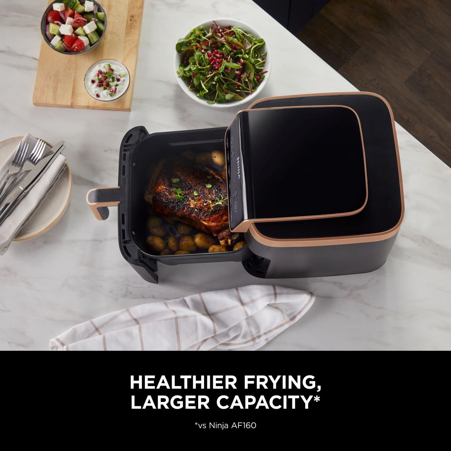 Air Fryer 6.2L 2000W 6 Functions Black/Copper