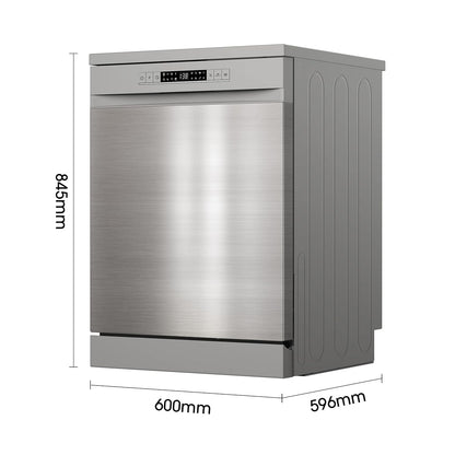 Freestanding Dishwasher 13 Place Settings 6 Programs 47dB Silver