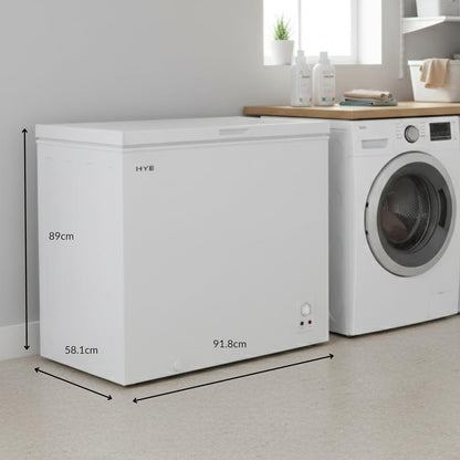 Chest Freezer 205L 42dB Freestanding White