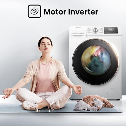 Freestanding Washer Dryer 8Kg Wash 5Kg Dry 1400Rpm Pure Steam White