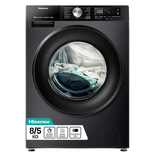 Freestanding Washer Dryer 8Kg Wash 5Kg Dry 1400Rpm Black