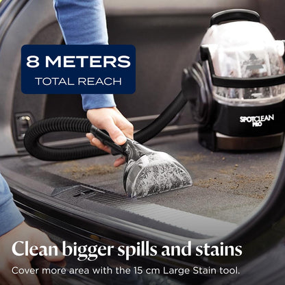 Portable Spot Cleaner 750W Carpet Upholstery Stain Remover Black