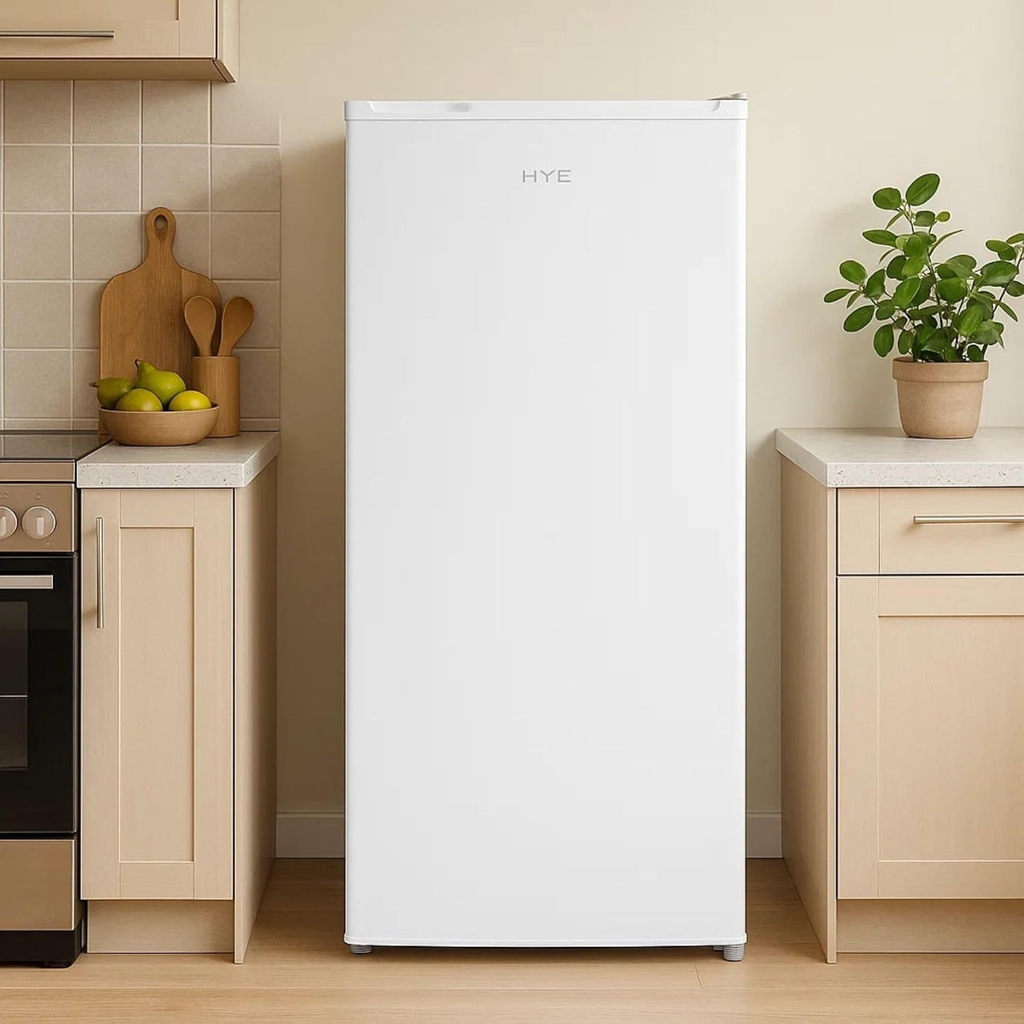Freestanding Larder Fridge 242L Reversible Door White