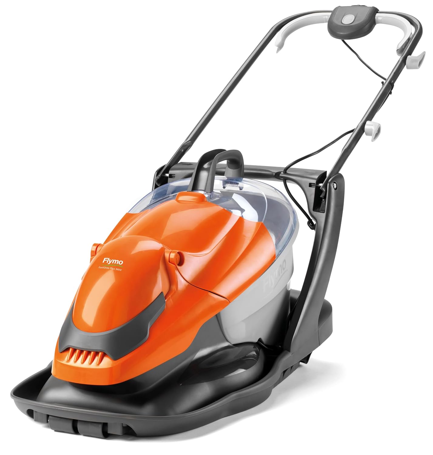 Corded Electric Hover Lawn Mower 1800W 36cm 26L 4 Heights Orange Grey