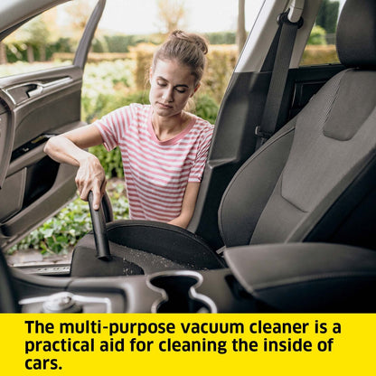 Wet And Dry Vacuum Cleaner 12L 1000W Blowing Function Yellow