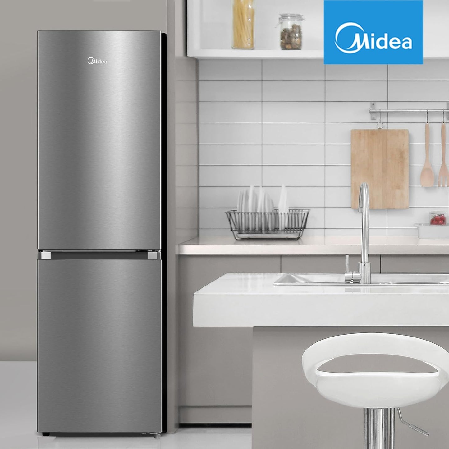 Freestanding Fridge Freezer 273L 60/40 Frost Free Stainless Steel
