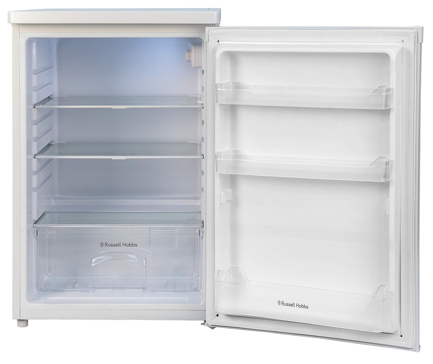 Under Counter Larder Fridge 127L Adjustable Thermostat White Reversible Door