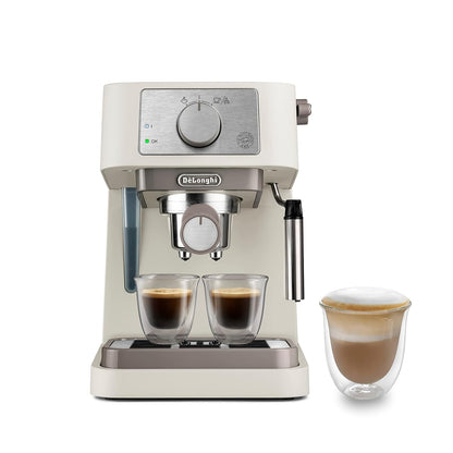 Pump Espresso Coffee Machine 15 Bar 1L Stainless Steel Black