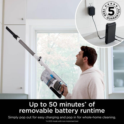 Cordless Stick Vacuum Cleaner 0.7L Floor Detect Anti-Hair Wrap Java