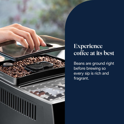 Automatic Bean to Cup Coffee Machine Espresso and Cappuccino Maker Black