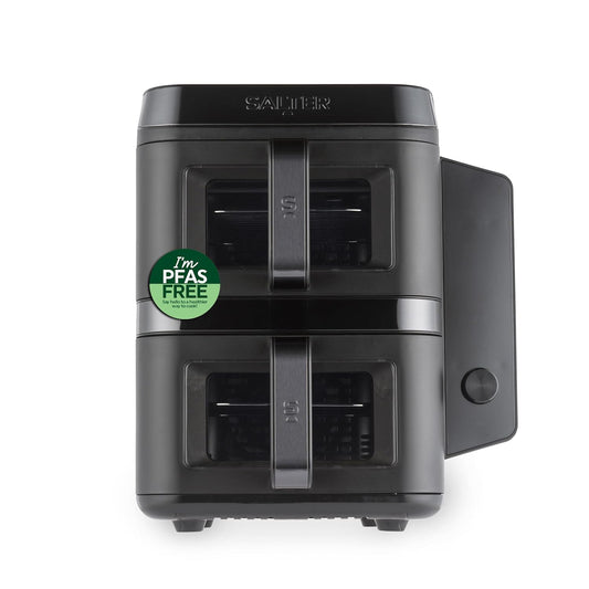 Double Stack Air Fryer 9L 2400W 12 Functions Black