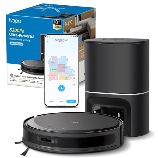 Robot Vacuum And Mop 5300Pa MagSlim LiDAR Auto-Empty Dock Black